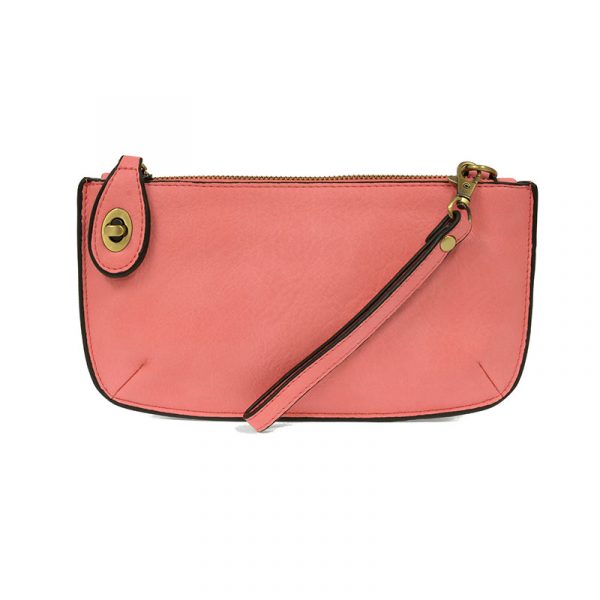 Joy Susan Mini Crossbody Wristlet Clutch - Flamingo Pink