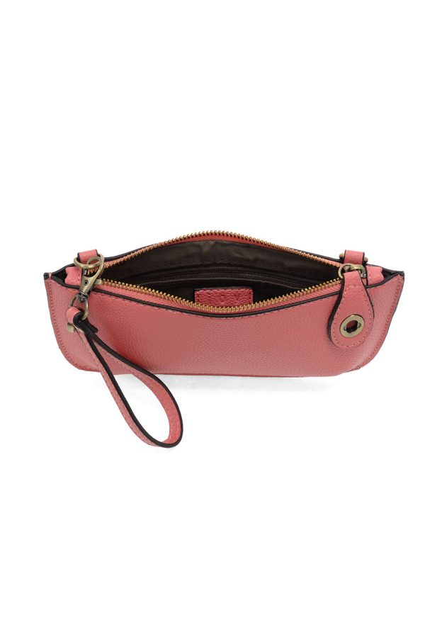 Joy Susan Mini Crossbody Wristlet Clutch - Jellyfish Pink