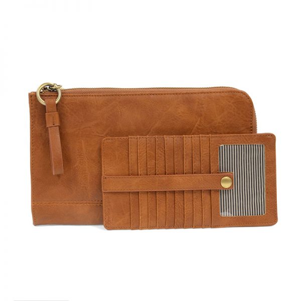 Joy Susan Karina Convertible Wristlet &amp; Wallet - Caramel