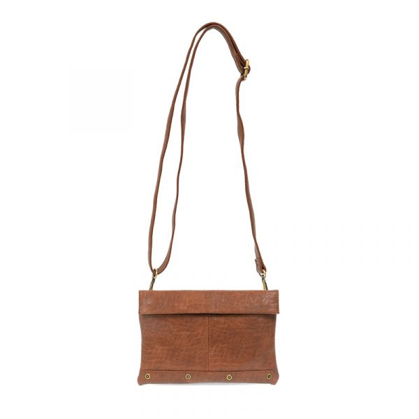 Joy Susan Kiara Foldover Convertible Crossbody -  Saddle