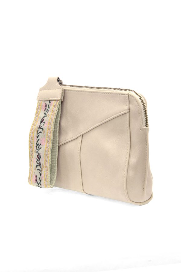 Joy Susan Gigi Crossbody with Woven Wristlet Strap - New Cotton