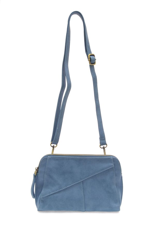 Joy Susan Gigi Crossbody with Woven Wristlet Strap - Bluebird