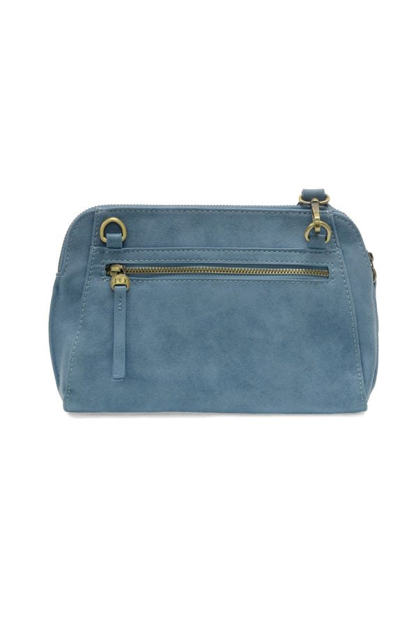 Joy Susan Gigi Crossbody with Woven Wristlet Strap - Bluebird