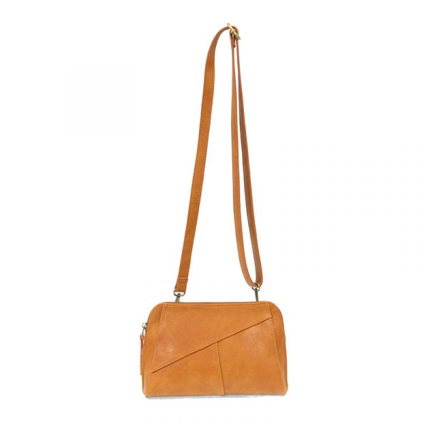 Joy Susan Gigi Crossbody with Woven Wristlet Strap - Honey