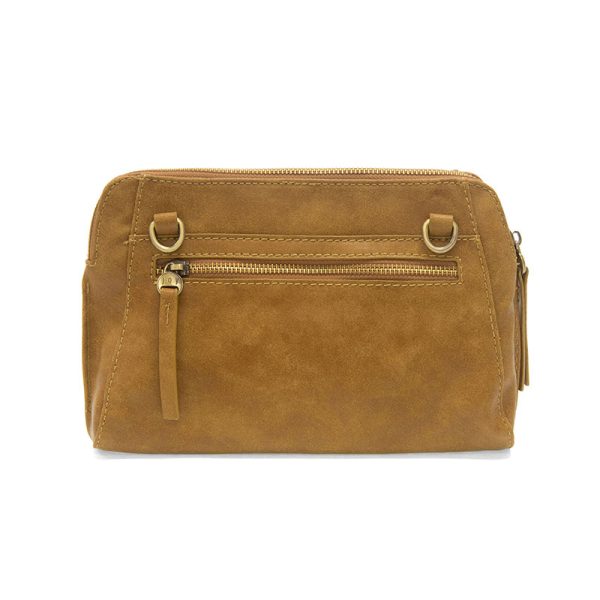 Joy Susan Gigi Crossbody with Woven Wristlet Strap - Spicy Mustard