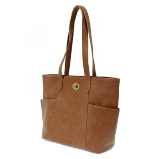 Joy Susan Judy Turn Lock Tote - Toffee