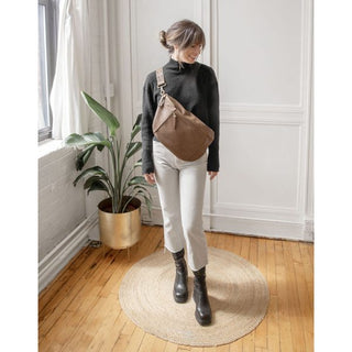 Joy Susan Mel Large Sling Crossbody Bag - Russet Brown