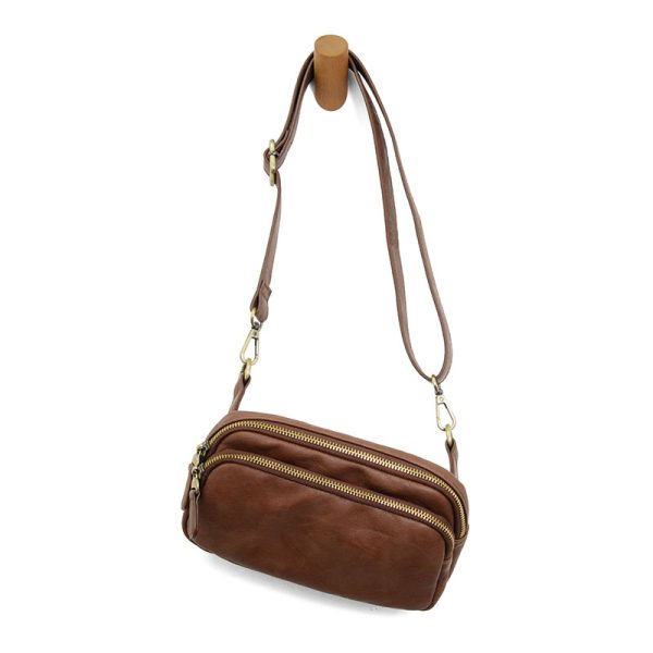 Joy Susan Kylie Double Zip Sling Belt Bag - Walnut