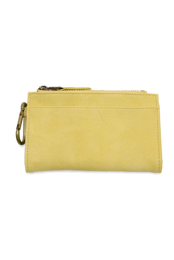 Joy Susan Bobbie Bifold Wallet With Carabiner - Pastel Yellow