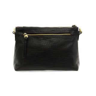 Joy Susan Oakley Whipstitch Topzip Wristlet & Crossbody - Black