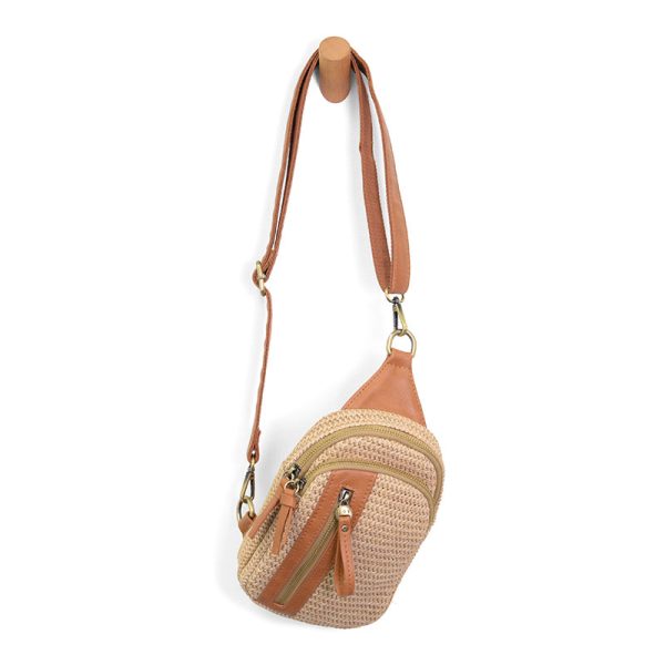 Joy Susan Skyler Sling Bag - Natural Straw