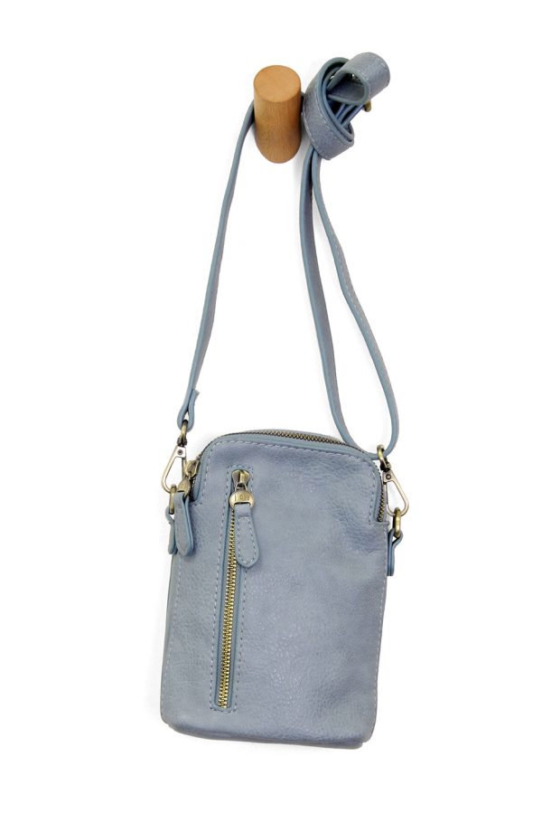 Joy Susan Jolene Crossbody Phone Bag - Dusty Blue