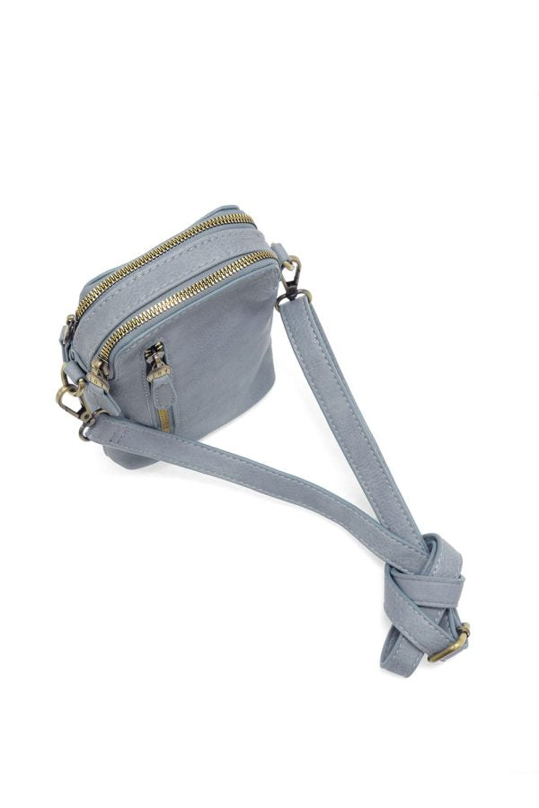 Joy Susan Jolene Crossbody Phone Bag - Dusty Blue