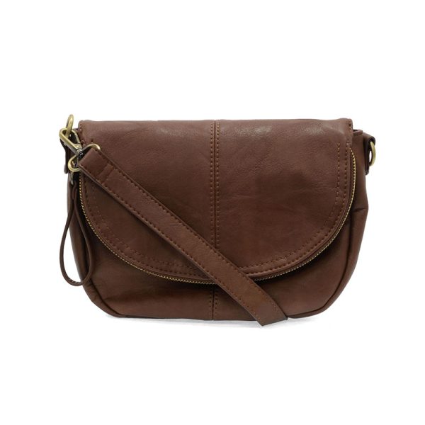 Joy Susan Helene Small Saddle Crossbody - Walnut