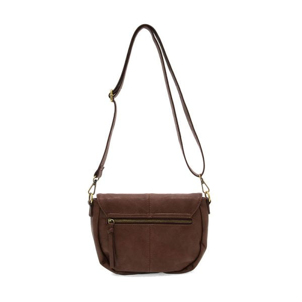 Joy Susan Helene Small Saddle Crossbody - Walnut