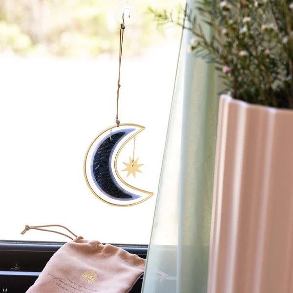 Scout Stained Glass Light Catcher - Moon Star