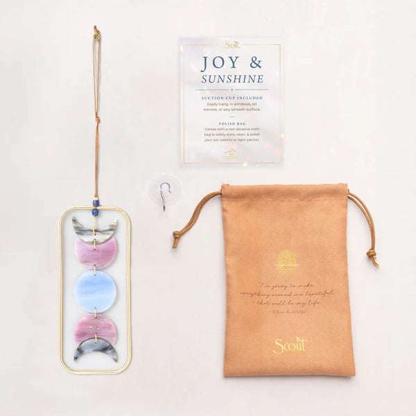 Scout Stained Glass Light Catcher - Moon Phase