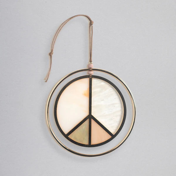Scout Stained Glass Light Catcher - Peace Sign