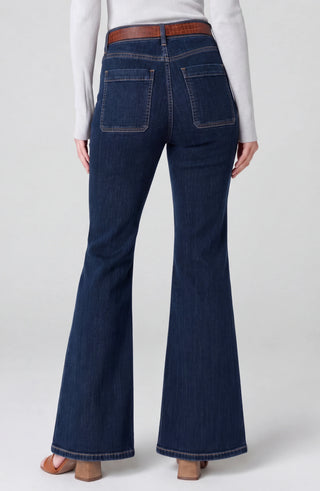 Liverpool Hannah Flare W/ Vintage Patch Pockets Collegiate Blue