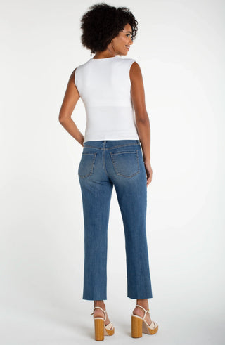Liverpool Sleeveless Built-in Bra Knit Top Cream