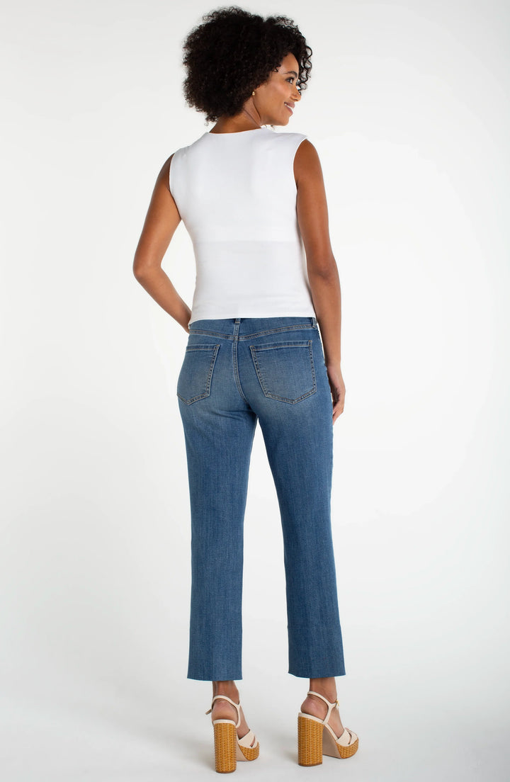 Liverpool Sleeveless Built-in Bra Knit Top Cream