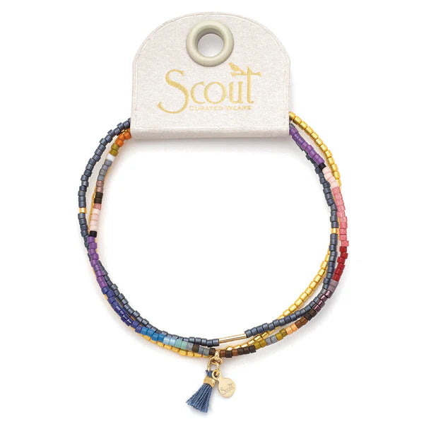 Scout Chromacolor Miyuki Bracelet Trio - Dark Multi/Gold