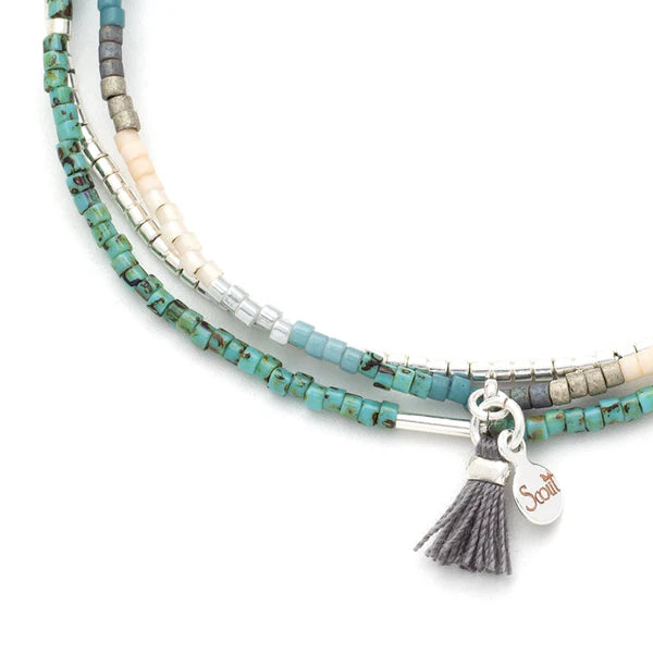Scout Chromacolor Miyuki Bracelet Trio - Turquoise Multi/Silver