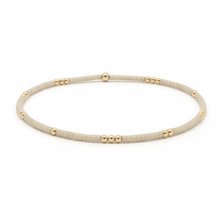 Erin Gray 2mm Newport OYSTER + Gold Filled Waterproof Bracelet