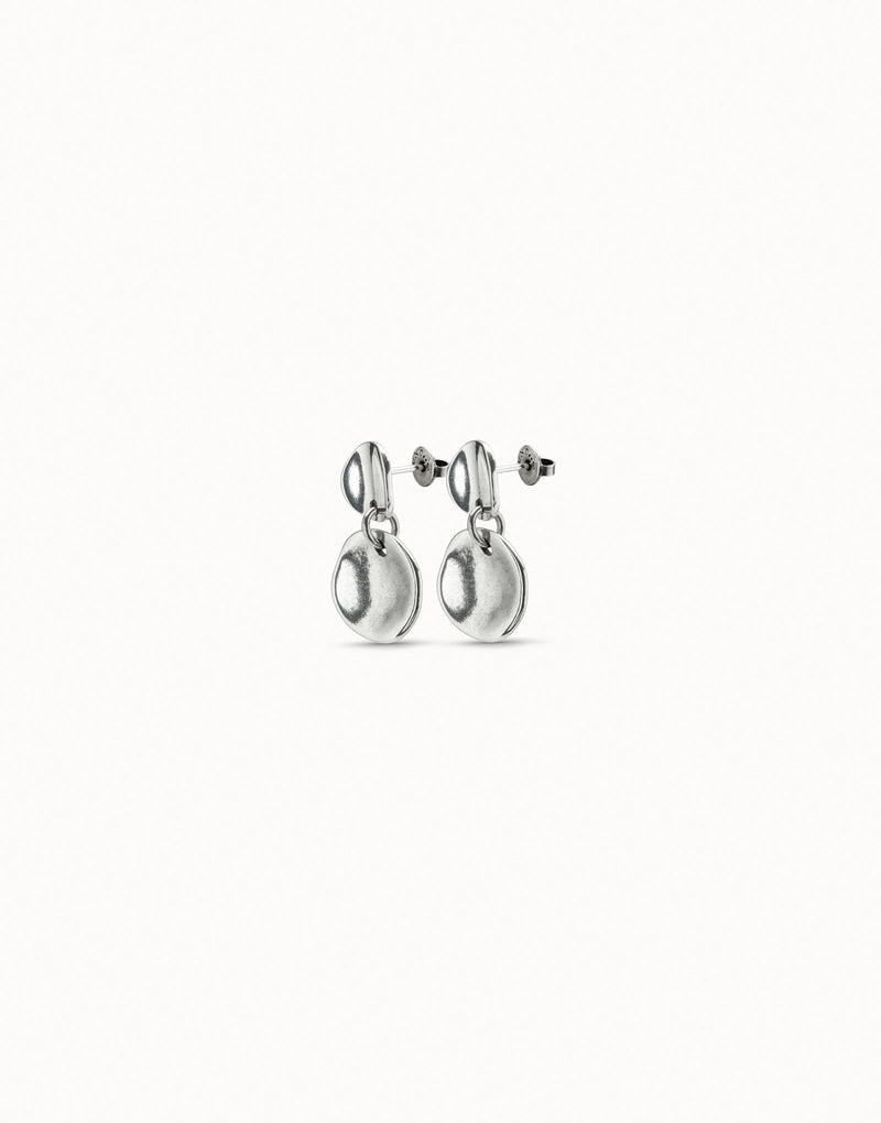 UNOde50 Circle drop earrings - Sterling Silver