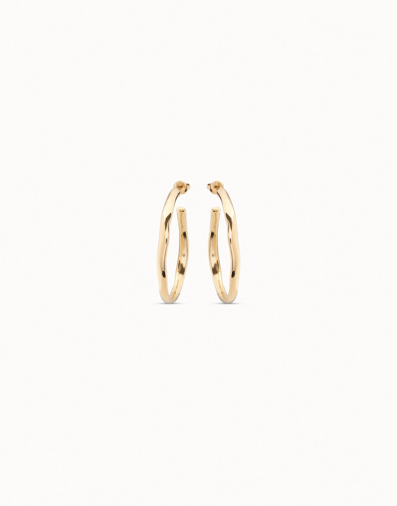 UNOde50 Open hoop earrings - Gold