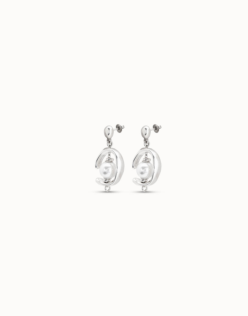 UNOde50 Drop earrings with pearl - Sterling Silver