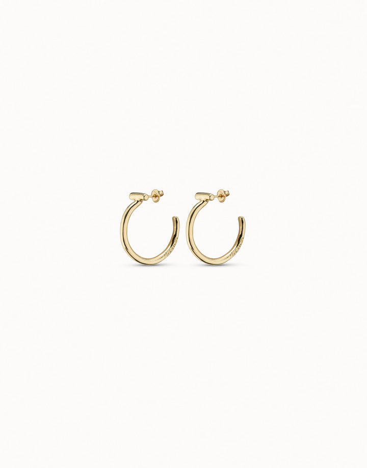 UNOde50 Hoop Earrings Gold