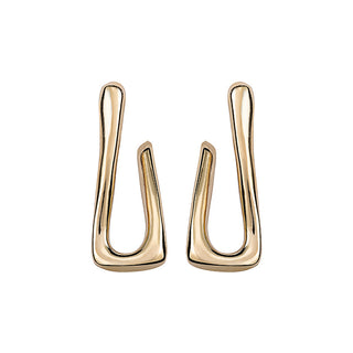 UNOde50 Link shaped hoop earrings - Gold