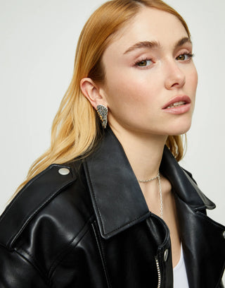 UNOde50 Earrings with wing design - Sterling Silver