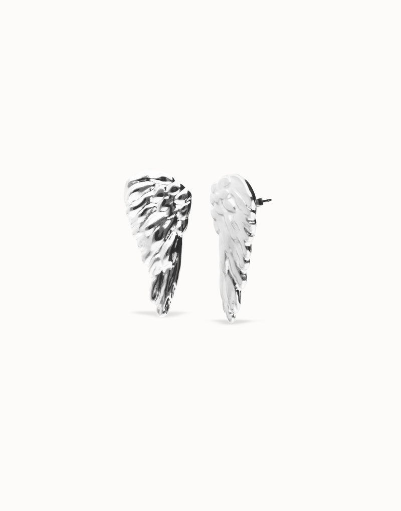 UNOde50 Earrings with wing design - Sterling Silver