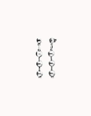 UNOde50 Bead drop earrings Silver