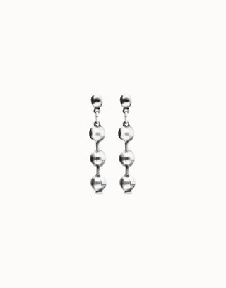 UNOde50 Bead drop earrings Silver