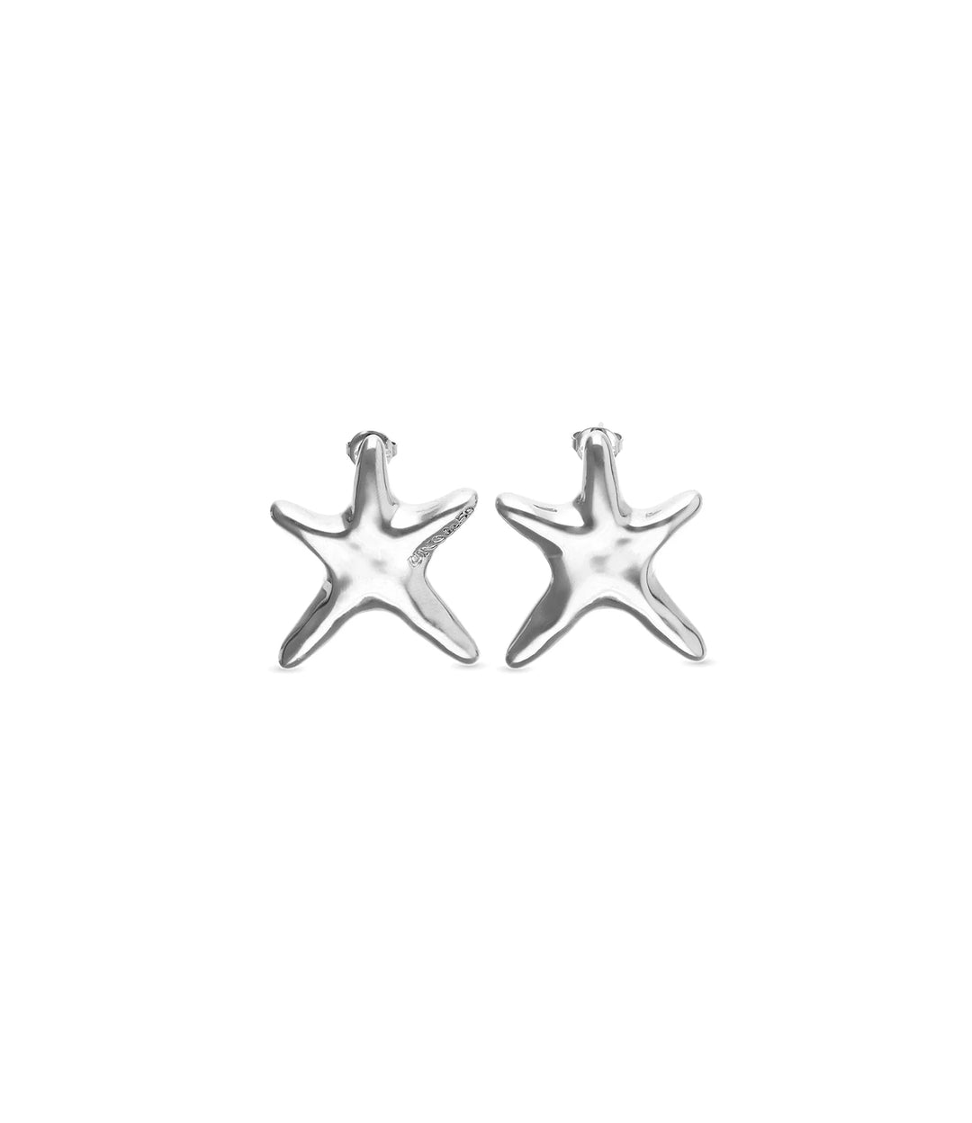 UNOde50  Earrings Stellaris Medium starfish-shaped earrings Gold Silver