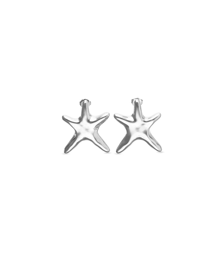UNOde50  Earrings Stellaris Medium starfish-shaped earrings Gold Silver
