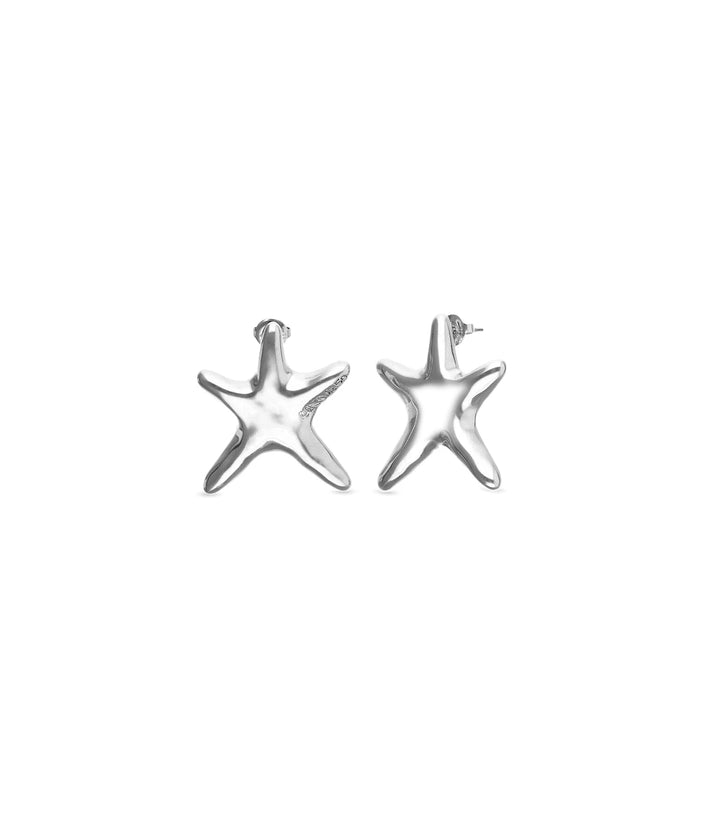 UNOde50  Earrings Stellaris Medium starfish-shaped earrings Gold Silver