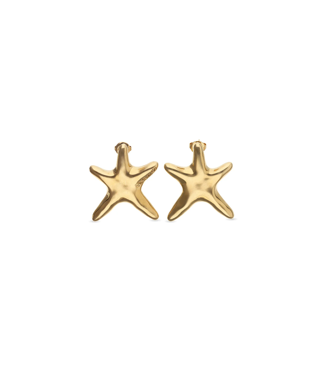 UNOde50  Earrings Stellaris Medium starfish-shaped earrings Gold