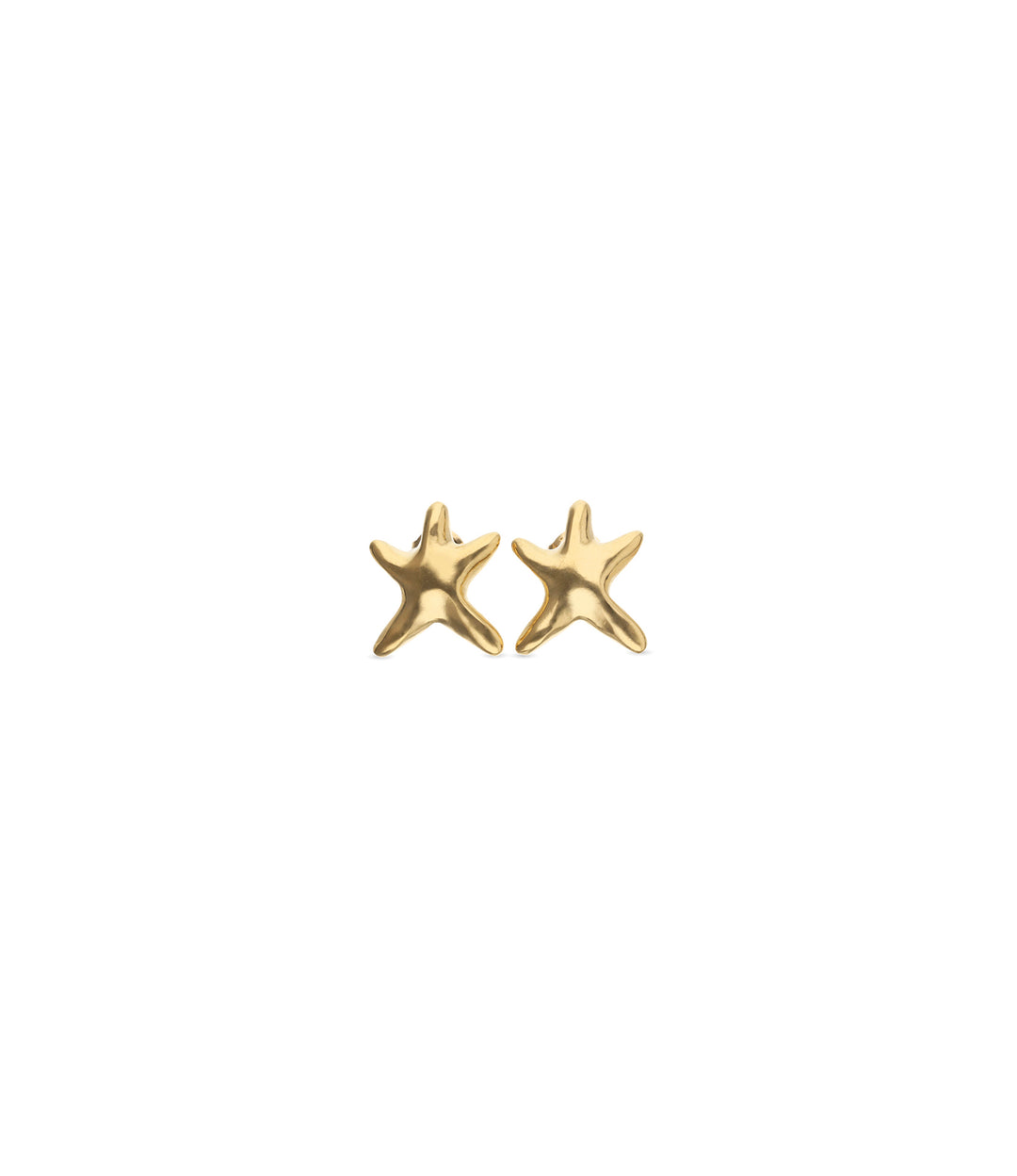 UNOde50 Earrings Star Small starfish earrings Gold