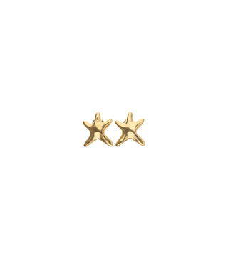 UNOde50 Earrings Star Small starfish earrings Gold