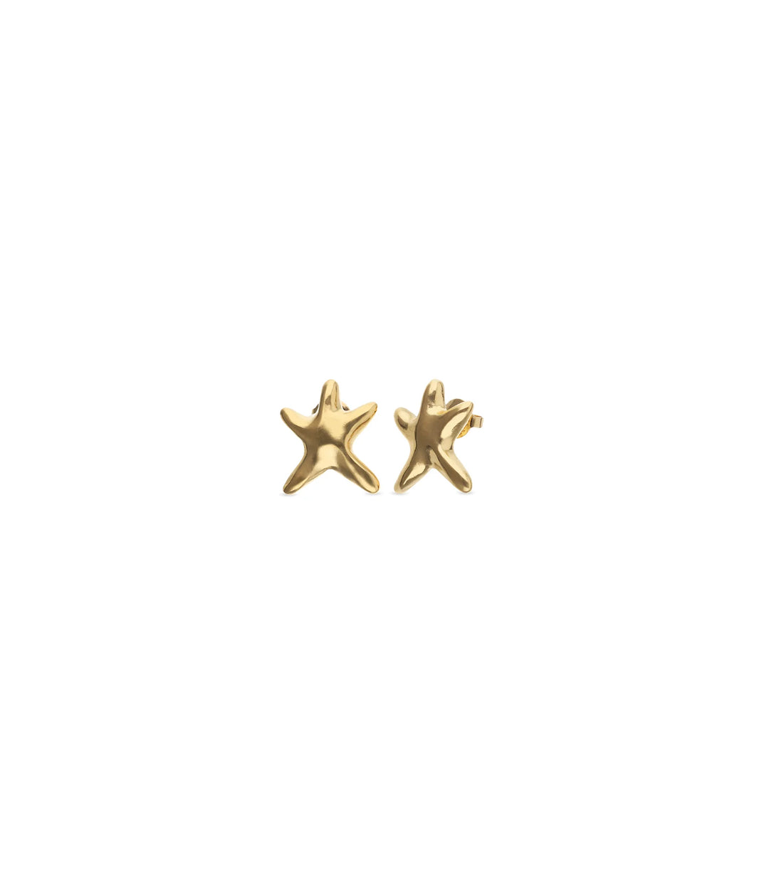 UNOde50 Earrings Star Small starfish earrings Gold