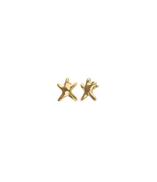 UNOde50 Earrings Star Small starfish earrings Gold
