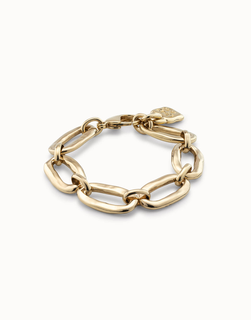 UNOde50 Oval link chain bracelet - Gold