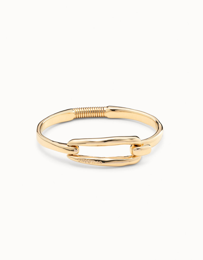 UNOde50 Bangle bracelet with buckle - Gold