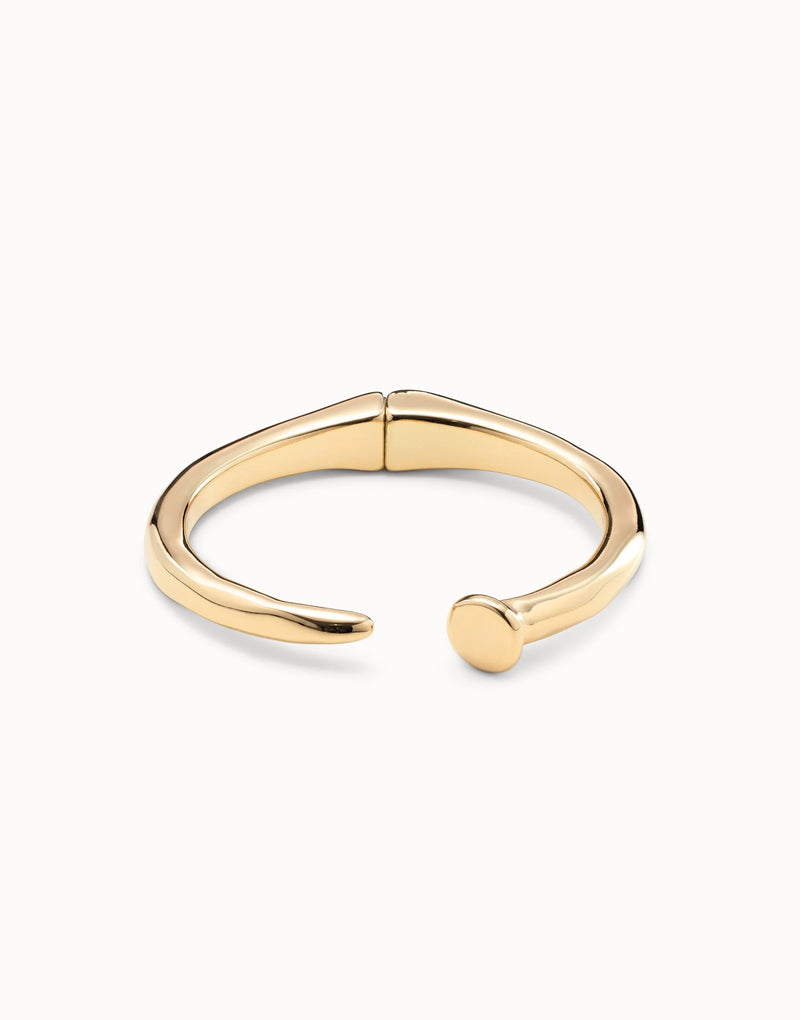 UNOde50 Nail shaped bangle bracelet - Gold