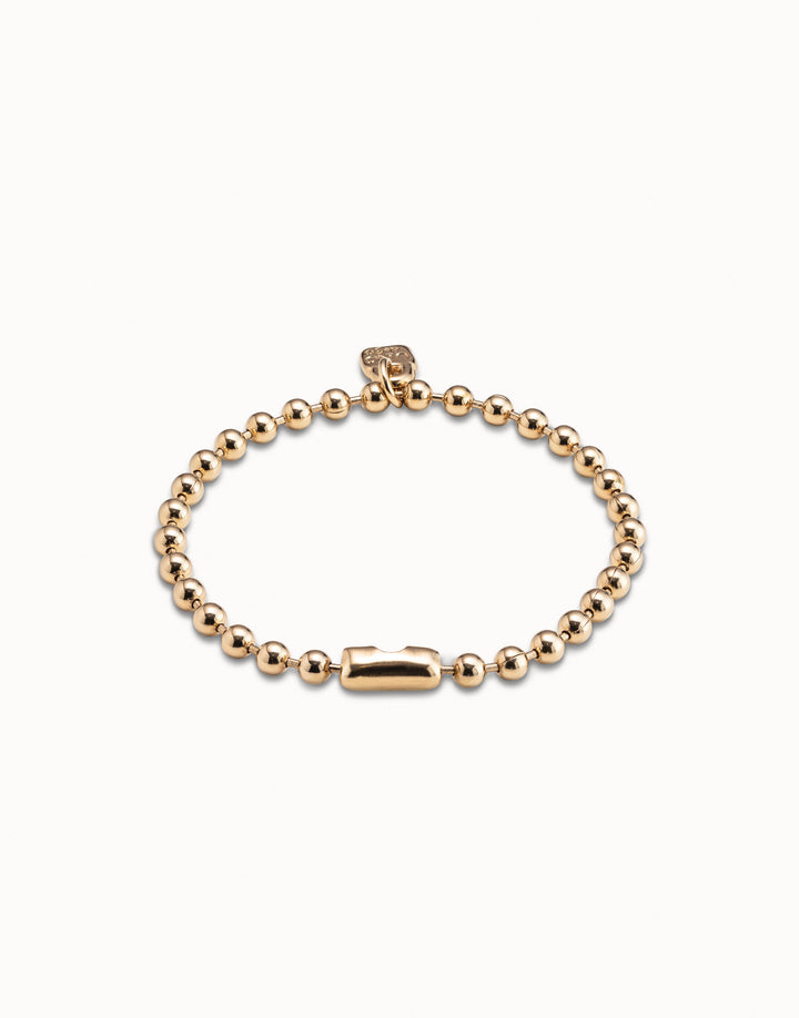 UNOde50 Beaded charm bracelet - Gold