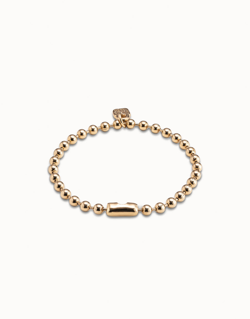 UNOde50 Beaded charm bracelet - Gold